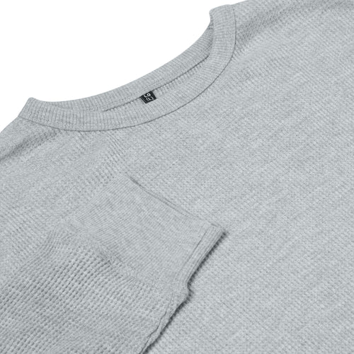 One Brand Crew Neck Waffle Knit T-Shirt