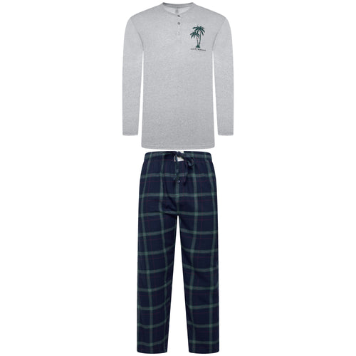 Lucky Brand Henley & Flannel Pant Pyjama Set