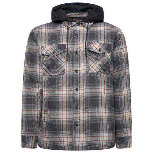 Wrangler Hooded Padded Overshirt Jacket