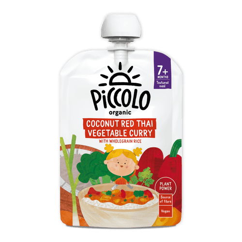 Piccolo Organic Coconut Red Thai Vegetable Curry 130g Baby Food 7m+