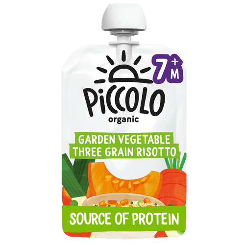 Piccolo Organic Garden Vegetables Three Grain Risotto 130g Baby Food 7m+
