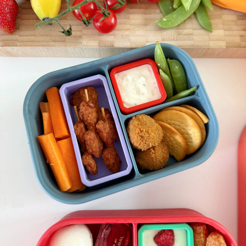 Pick Plates Large Pick & Dip Pots – Leakproof Silicone Sauce Containers 3 Pack