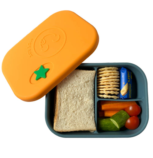 Pick Plates Pick Box Classic Silicone Lunch Box – 3 Compartment 750ml