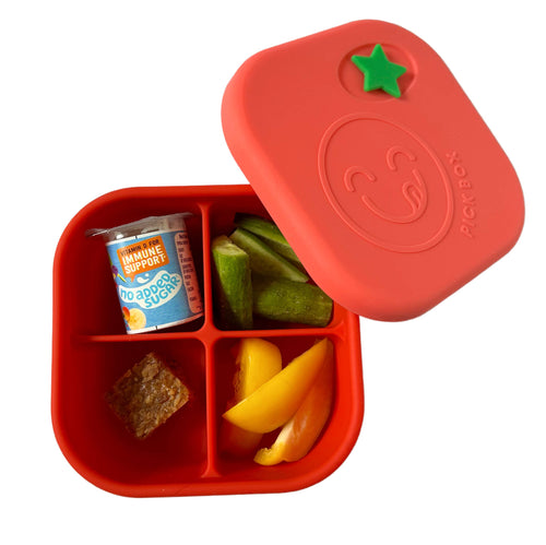 Pick Plates Pick Box Snack Silicone Snack Box – 4 Compartment 500ml