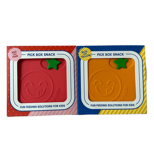Pick Plates Pick Box Snack Silicone Snack Box – 4 Compartment 500ml