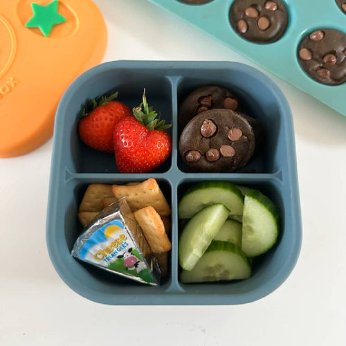 Pick Plates Pick Box Snack Silicone Snack Box – 4 Compartment 500ml