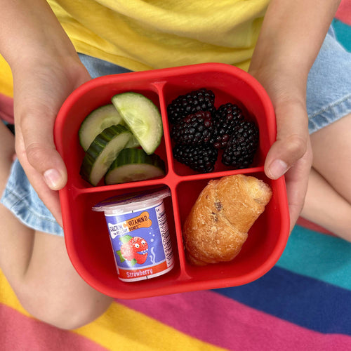 Pick Plates Pick Box Snack Silicone Snack Box – 4 Compartment 500ml