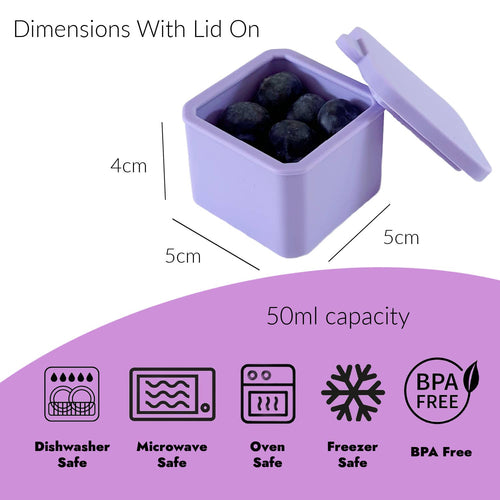 Pick Plates Pick & Dip Pots – Leakproof Silicone Dip Containers 3 Pack