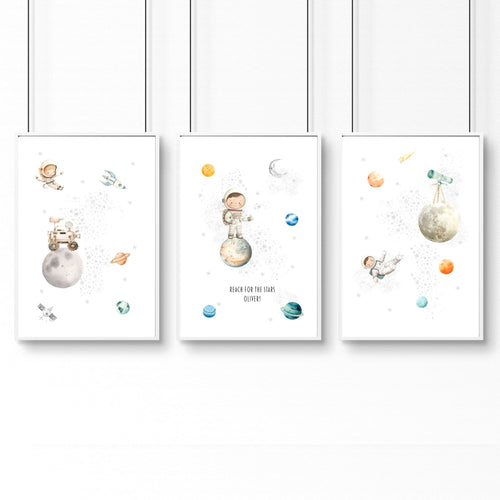 Pictures For Childrens Bedrooms | Set of 3 wall art prints