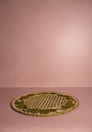 Atlántico Iraca Woven Placemats, Olive Green - Set of 4