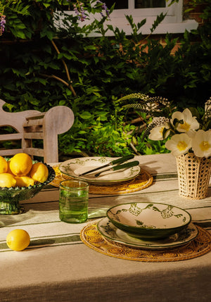 Atlántico Iraca Woven Placemats, Yellow Set of 4