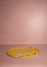 Atlántico Iraca Woven Placemats, Yellow Set of 4