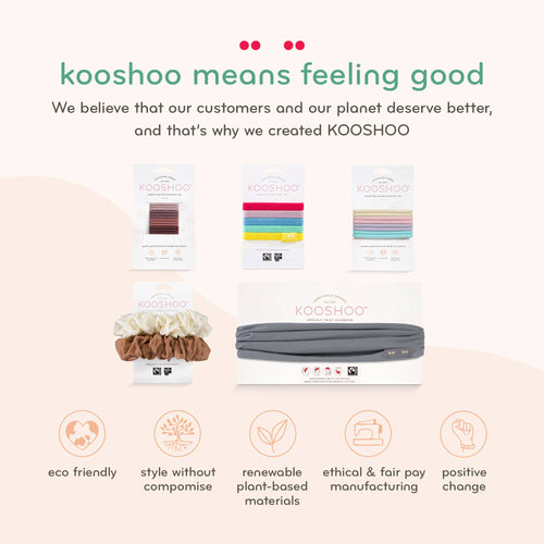 Plastic-Free Round Hair Ties Mini 6-Pack – Pastel Blooms