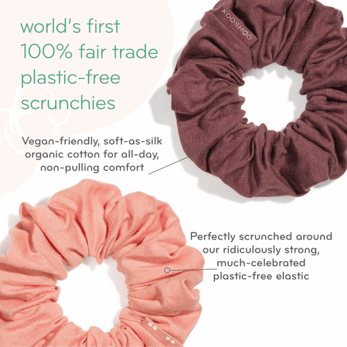 Plastic-Free Scrunchies True Blue – Organic Cotton