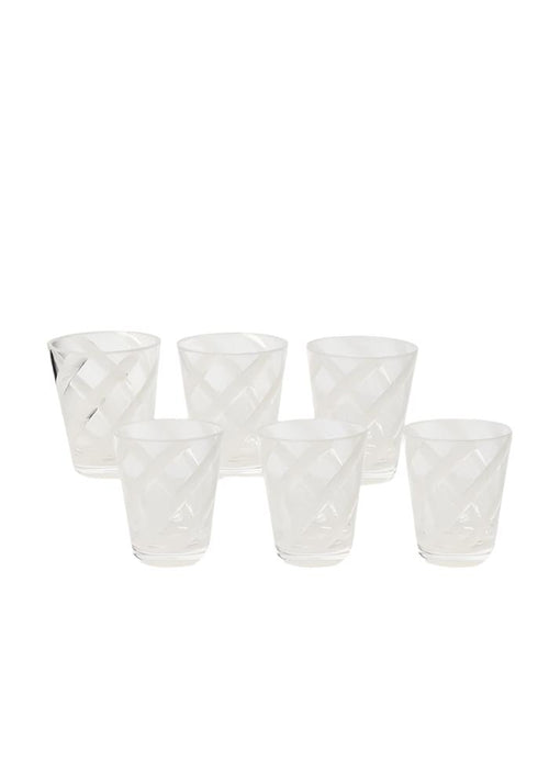 Poolside Gossip - Translucent White Acrylic Tumbler x 6