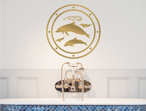 Porthole Wall Sticker | Bathroom Wall Art
