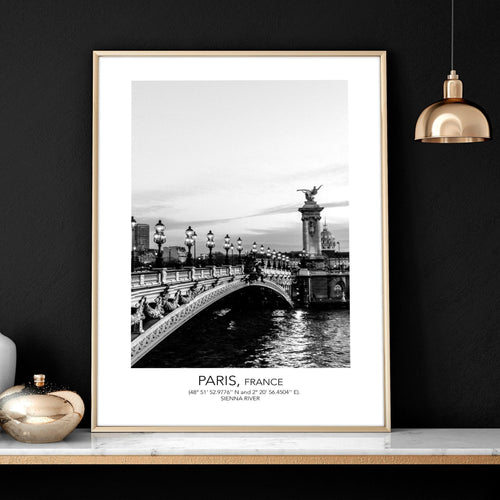 Posters for Living Room – Set of 3 Paris Wall Art Prints