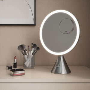 LumiGlam Pro Cosmetic Vanity Mirror in Chrome