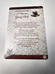 rembering  with love  a precious   young child grave side card