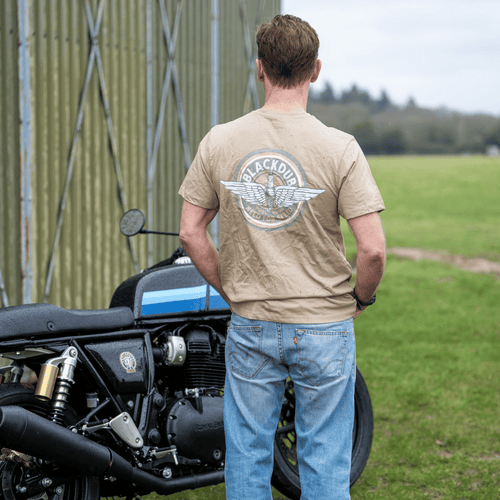 Beige Circle Wings Tee