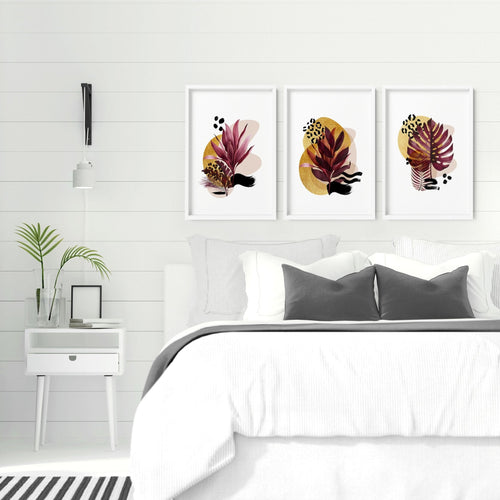 Prints for bedroom | set of 3 wall art