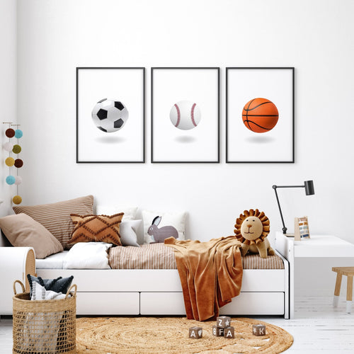 Prints For Children's Bedrooms | Set of 3 Pop Wall art Prints