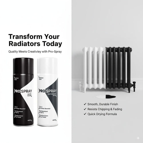 Pro-Spray Radiator Paint | 3-in-1 Heat Resistant Spray