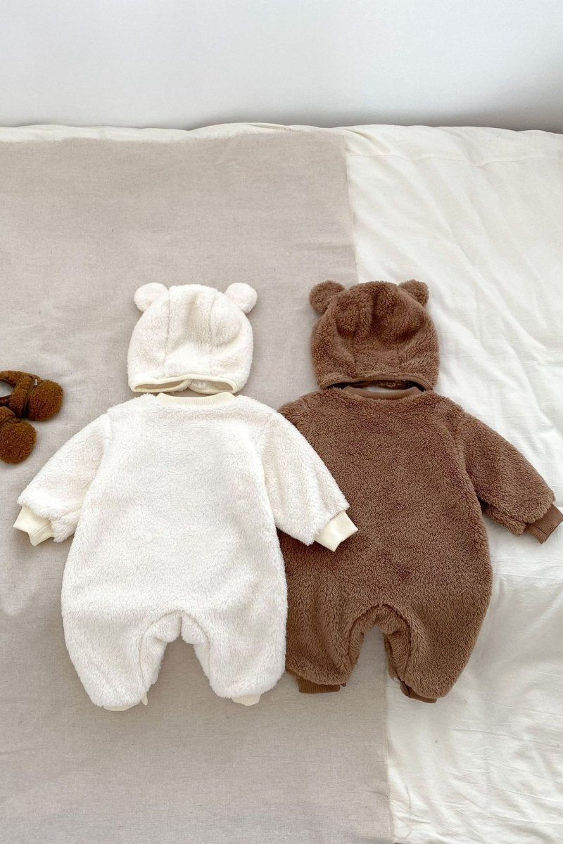 The Love Fur Bear Knitted Hooded Pramsuit