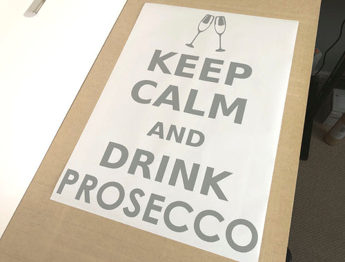 Keep Calm and Drink Prosecco Wall Sticker