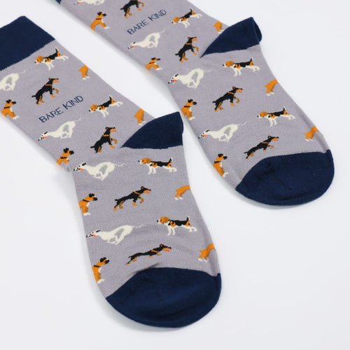 Purple Dog Pet Pair Bamboo Sock Set