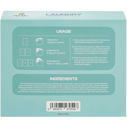 Purum Laundry Sheets - 64 Pack