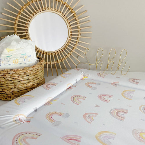 Standard Changing Mat - Beau Rainbow Print