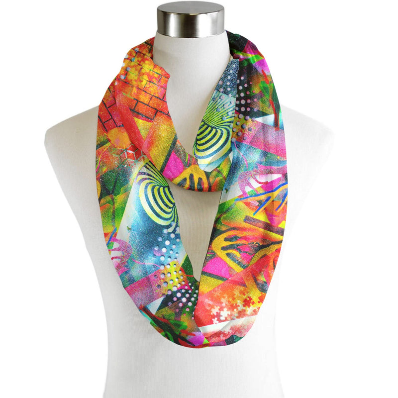 Penny Banger Trippy Festival - Infinity Scarf - Chiffon