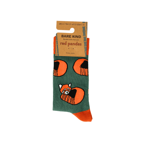 Save the Red Pandas Bamboo Socks