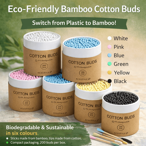 Coloured Cotton Buds | 200 Pack