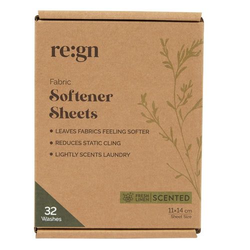 Eco Fabric Softener Sheets | 32 Washes | Fresh Linen Scent
