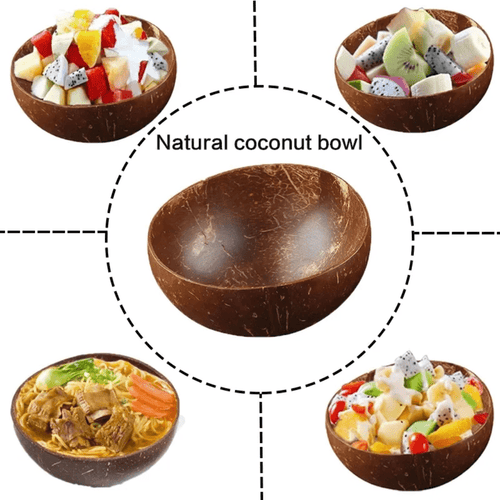 Coconut Bowl & Spoon Set of 2