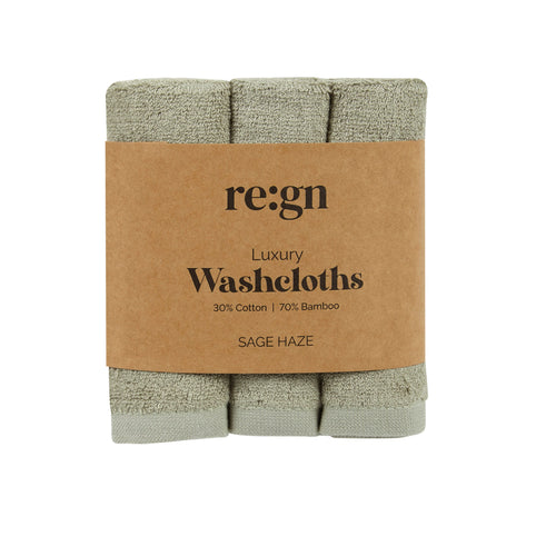 Luxury Bamboo Face Cloths - 3 Pack