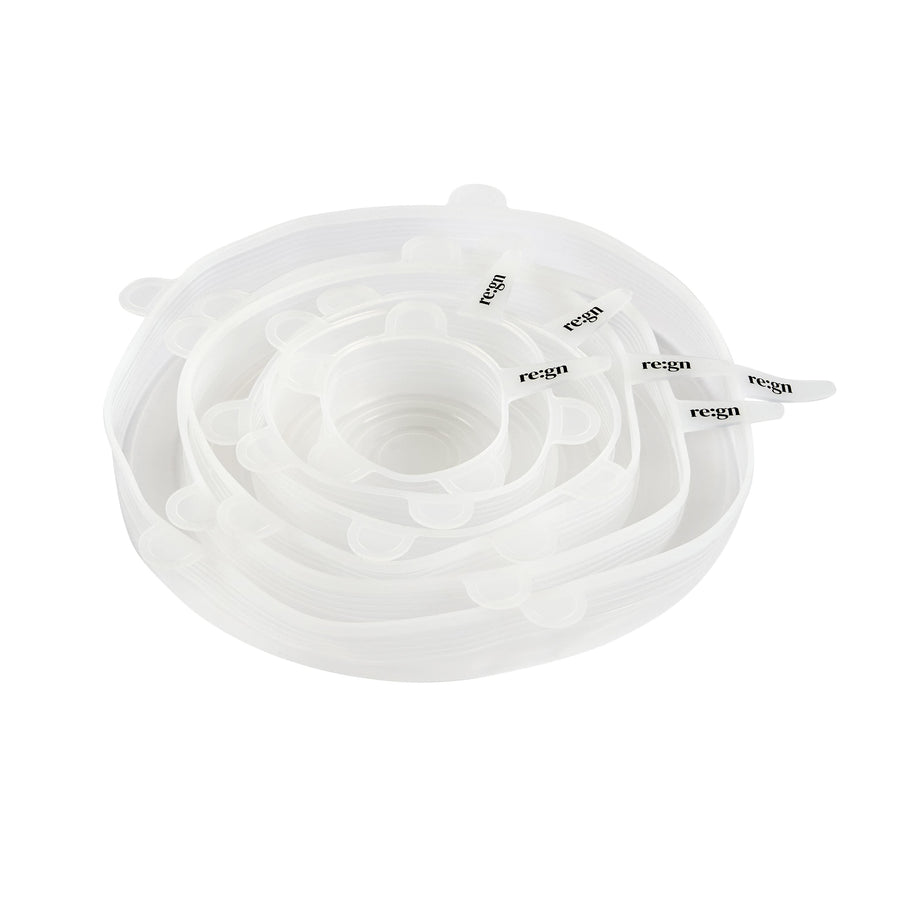 Silicone Food Covering Lids - 6 Pack