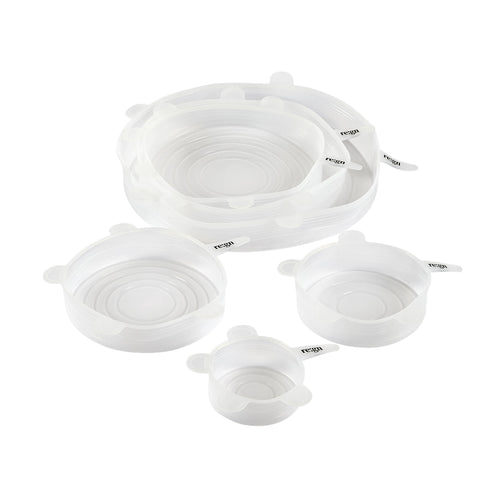 Silicone Food Covering Lids - 6 Pack