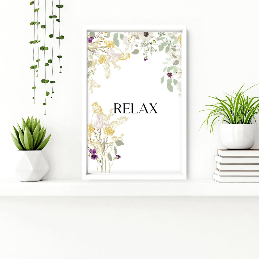 Relax Soak unwind wall art | Set of 3 art prints
