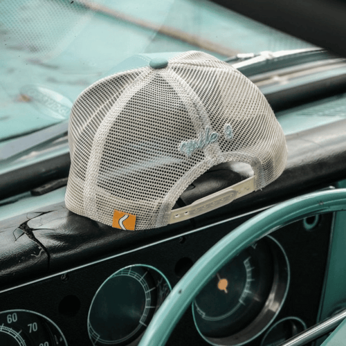 Black Dub Garage Trucker Hat - Peppermint
