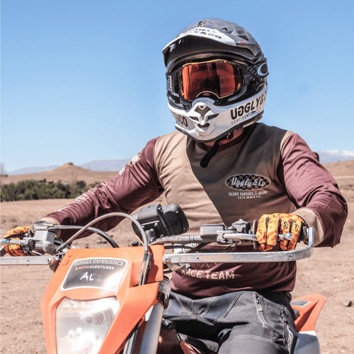 No.1 Brown Vintage Motocross Jersey