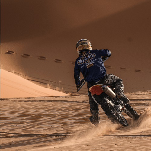 No.1 Blue Vintage Motocross Jersey