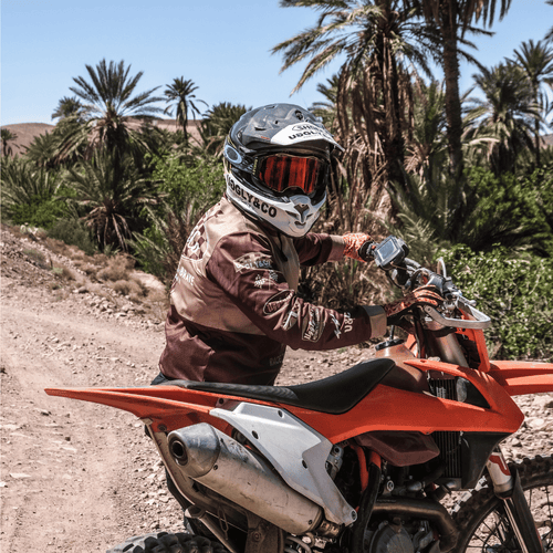 No.1 Brown Vintage Motocross Jersey