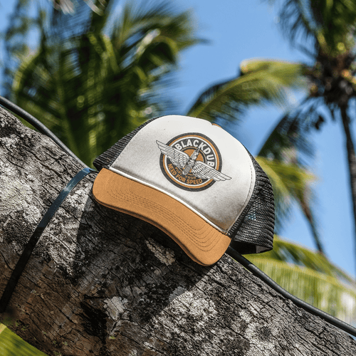 Black Dub Garage Circle Wings Trucker Hat