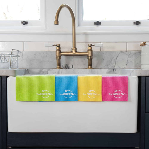 Reusable Cellulose Dish Cloths – Pack of 4 Compostable, Plastic-Free & Eco-Friendly