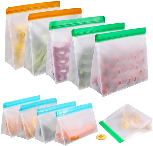 Reusable Food Bags for Fridge & Freezer - 3 Pack