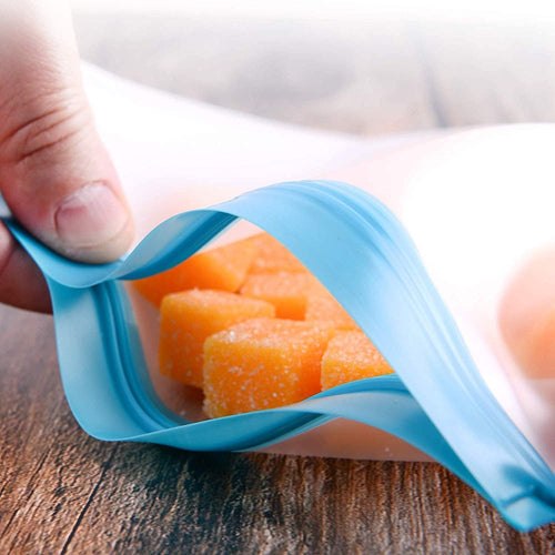 Reusable Food Bags for Fridge & Freezer - 3 Pack