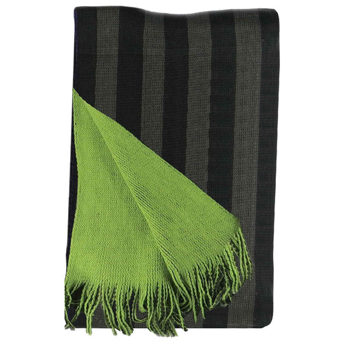 Sock Stack Mens Reversible Stripe Design Scarf Soft Woven Acrylic Winter Accessory